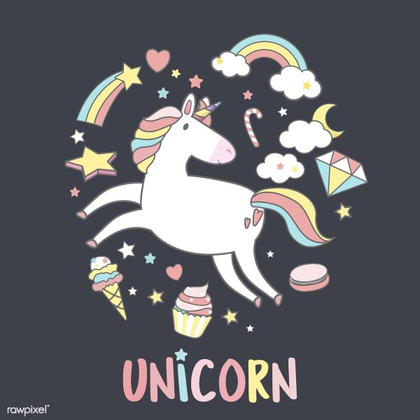 Unicorn vector illustration