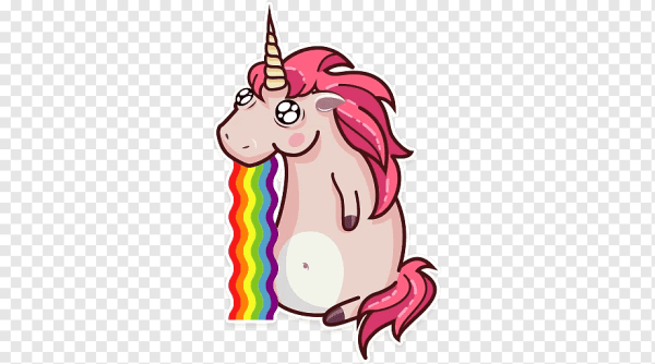 Стикеры телеграмм Единорог