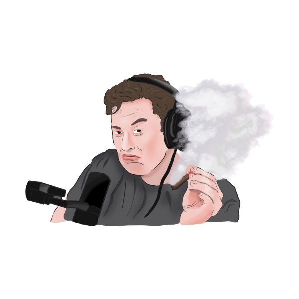 Векторные череп с сигарой