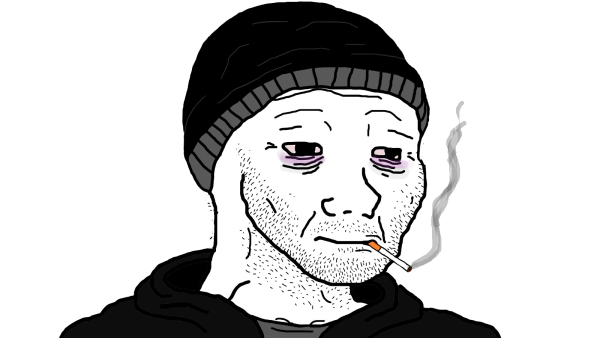 Наклейка сигарета перечеркнутая