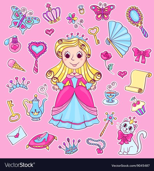 Стикер маленькой принцессы