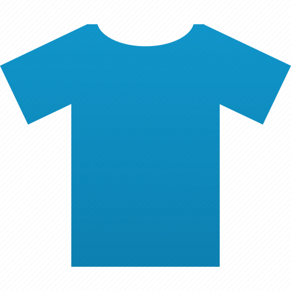 Синяя футболка шаблон