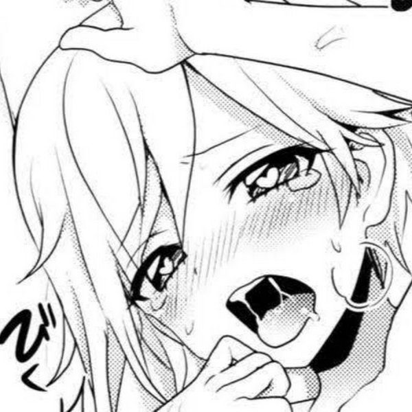 Ахегао черно белое