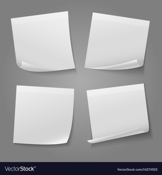 Стикеры белые пустые