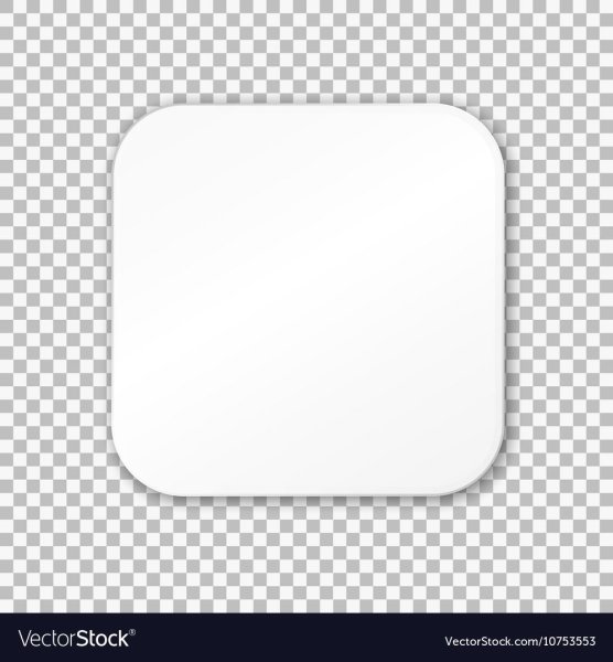 Белый квадрат с закругленными углами