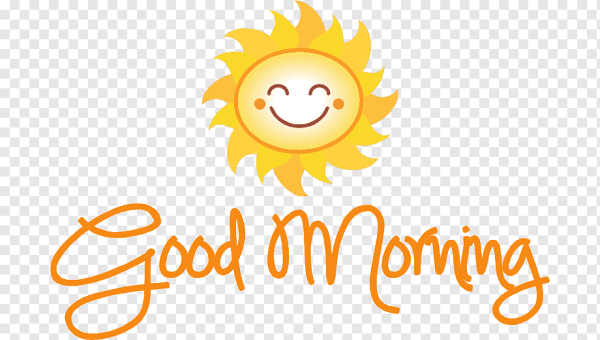 Good morning на прозрачном фоне