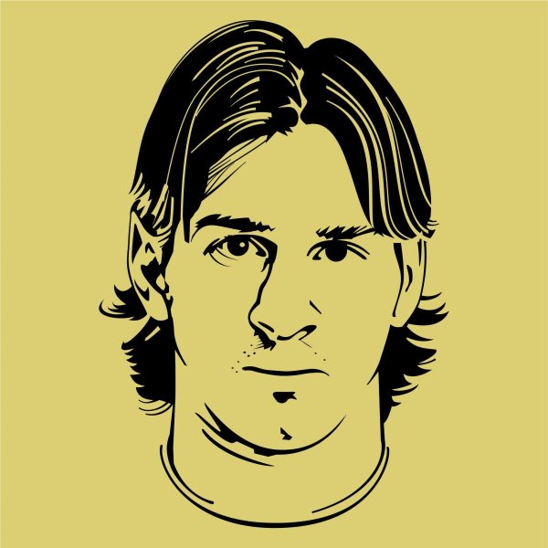 Messi 10 силуэт