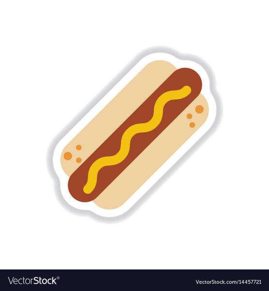 Наклейки с хотдогами