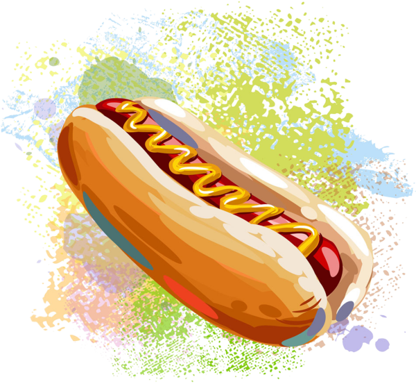 Американский хот доги вектор