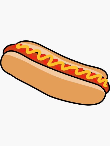 Хот дог стикер