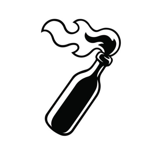 Татуировка коктейль Молотова