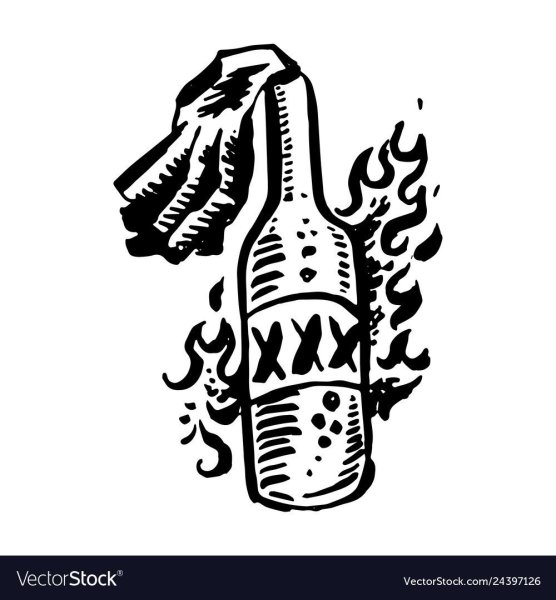 Коктейль Молотова тату Олд скул