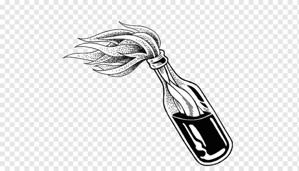 Коктейль Молотова тату