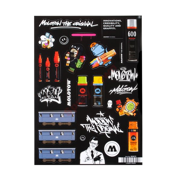 Наклейки Молотов граффити