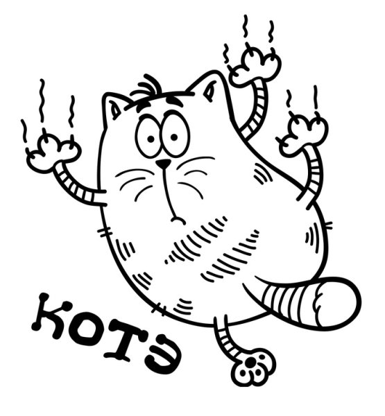 Наклейка - кот