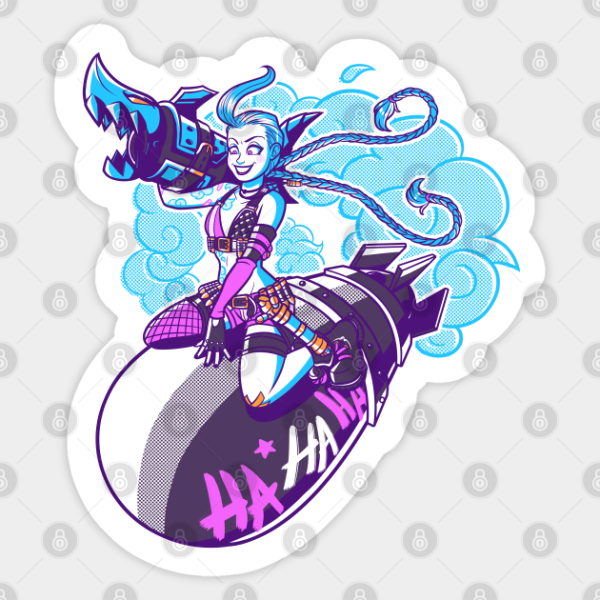 Аркейн Джинкс Стикеры