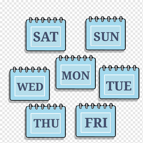 Иконки дни недели