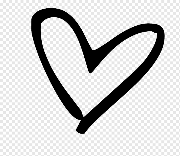 Сердечко черное