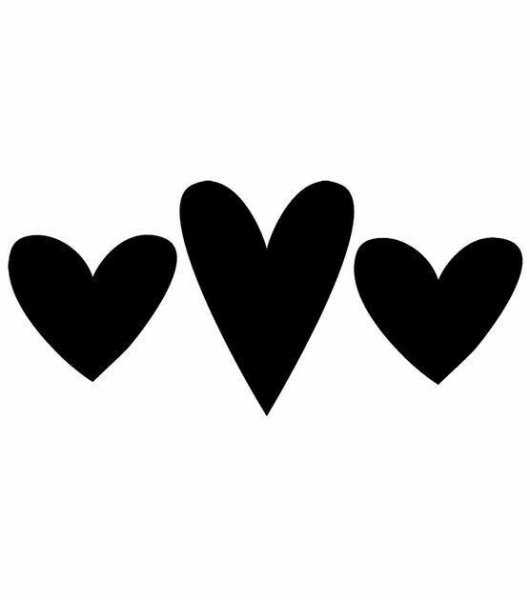 Сердечко силуэт