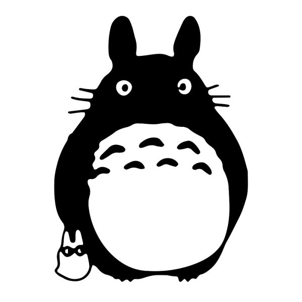 Аниме мой сосед Тоторо черно белое