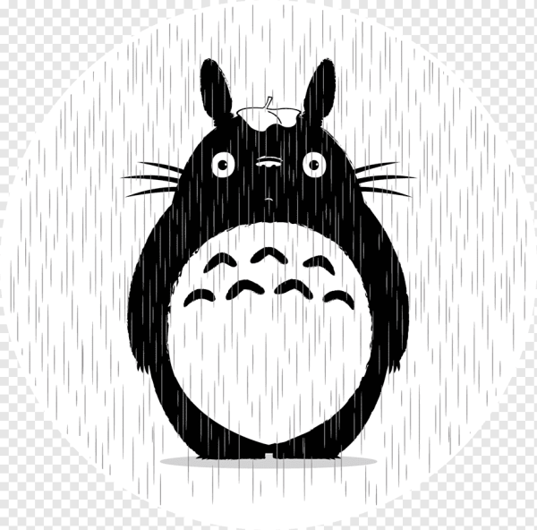 Аниме чб Тоторо