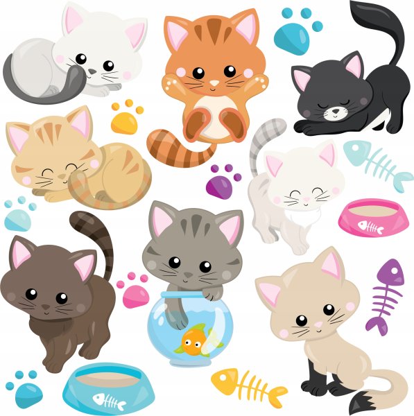 Кошка вектор