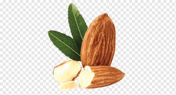 Миндаль на белом фоне