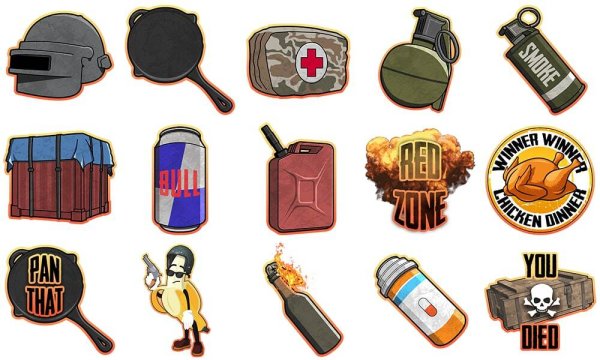 Стикеры PUBG для торта