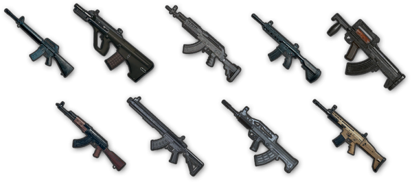 Штурмовые винтовки в ПАБГ