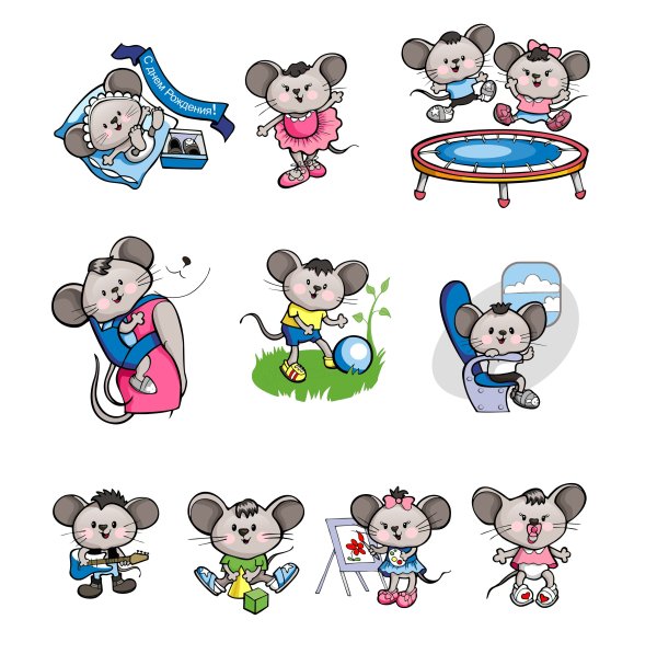 Наклейки на мышку