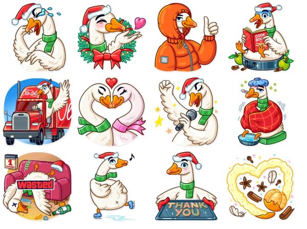 Гусь за мат Кусь Стикеры ВК