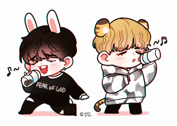 Наклейки БТС Вигуки