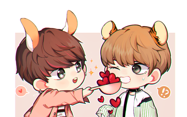 BTS Vkook Чиби