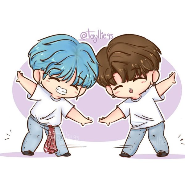 BTS Vkook Чиби