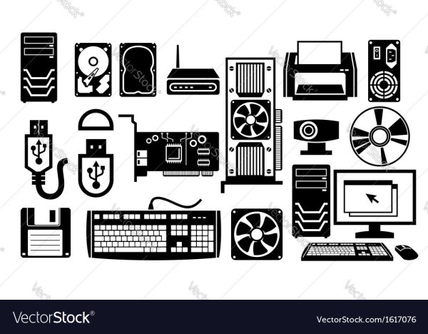 Компьютерное оборудование вектор