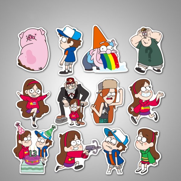 Наклейки Мейбл из Гравити Фолз