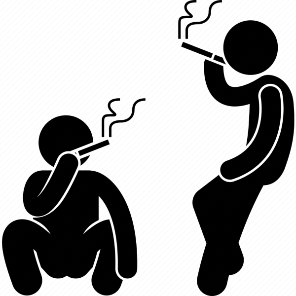 Курящий человек