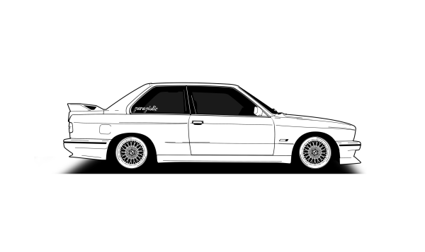 BMW e30 сбоку