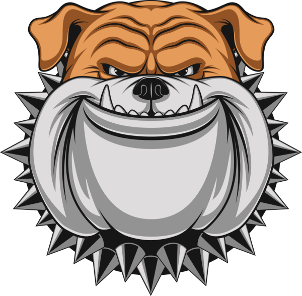 Голова злой собаки