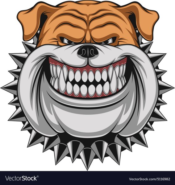 Мордочка злой собаки