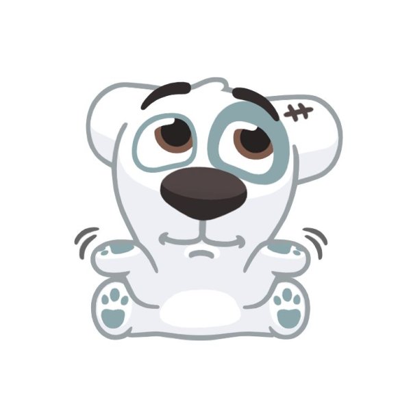 Стикер собака в очках