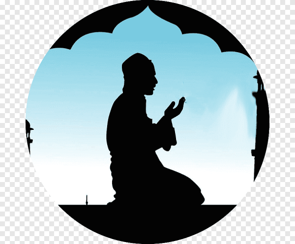 Мусульманин на прозрачном фоне