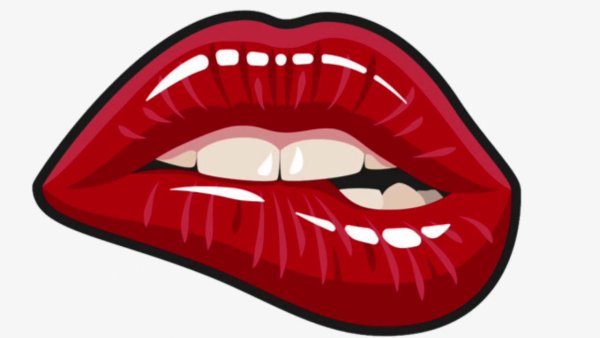 Губы мультяшные
