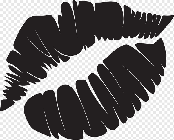 Губы черно белые