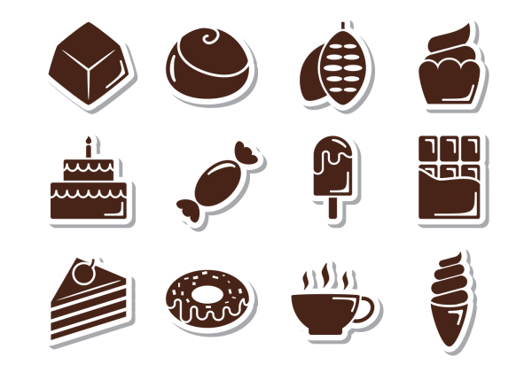 Подтеки шоколада вектор