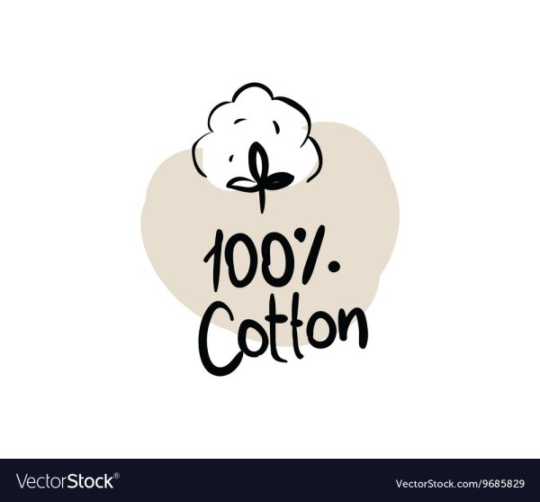 Органический хлопок значок