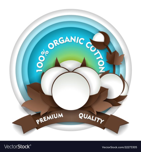 Cotton Organic vector
