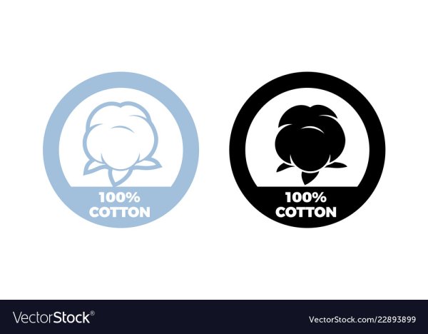 100 Хлопок значок