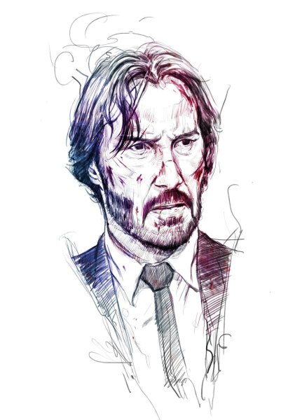 Киану Ривз Джон уик арт