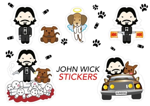 Стикеры John Wick
